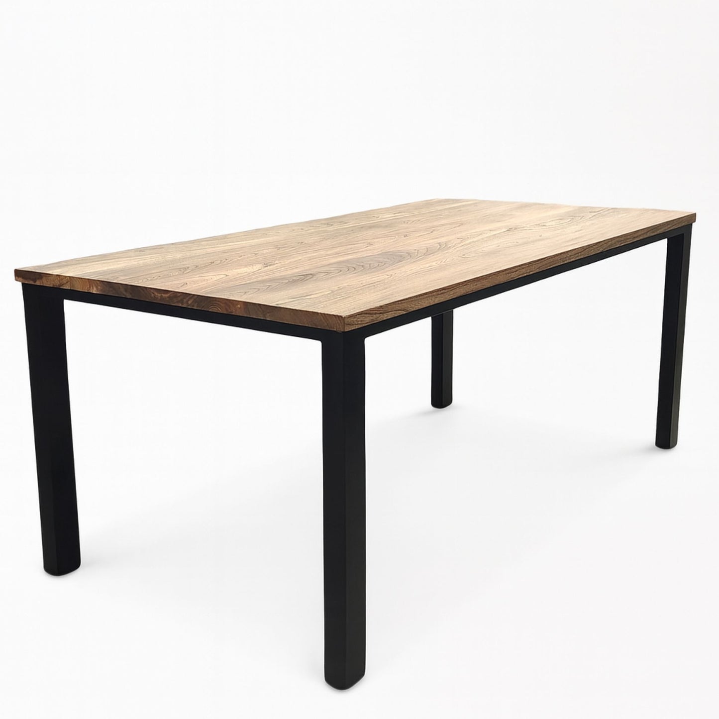 72” Elm Dining Table with Straight Base - Available Now