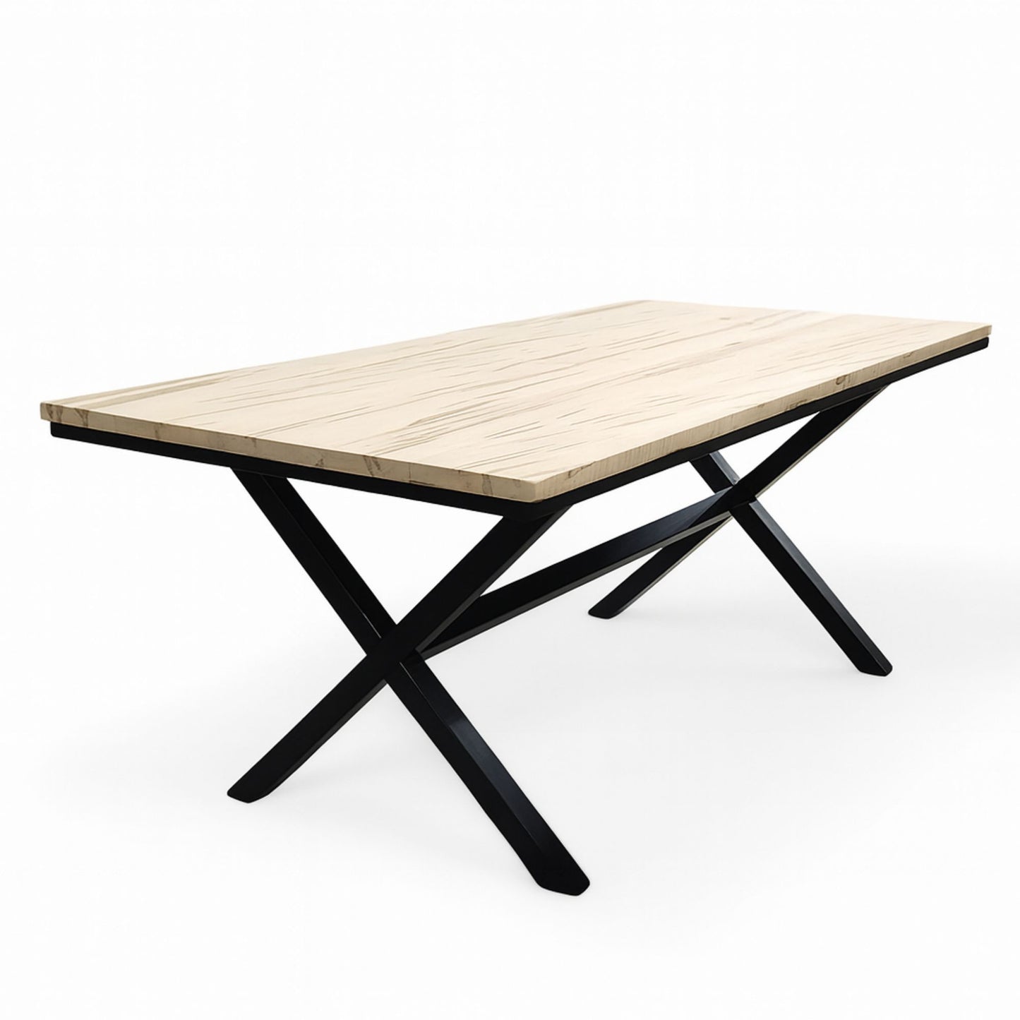72” Maple Dining Table with X Base - Available Now