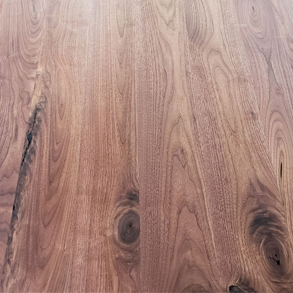 72” Walnut Dining Table with Straight Base - Available Now