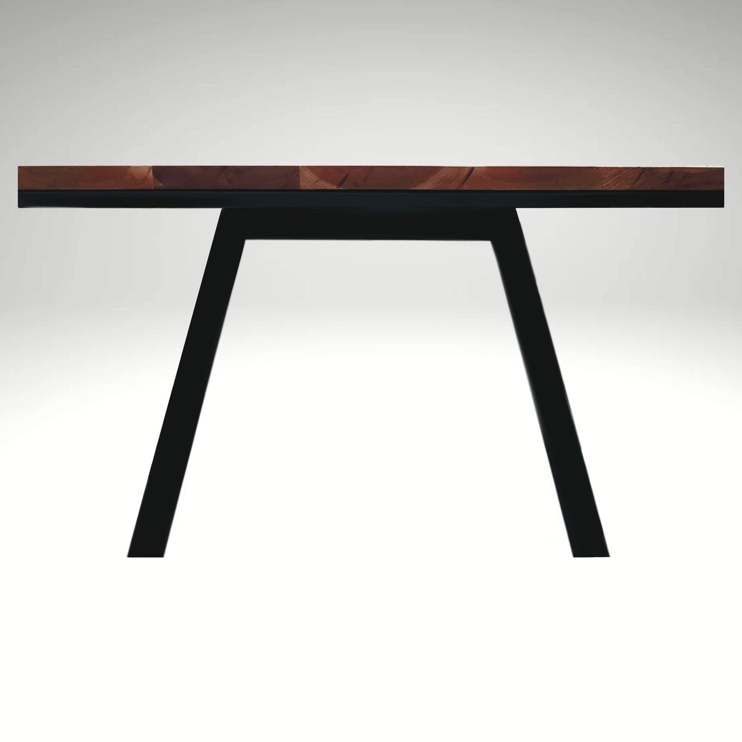 Alabama powder-coated metal base designed for Modern Grain custom hardwood tables. Durable, fully welded, and made for modern spaces.