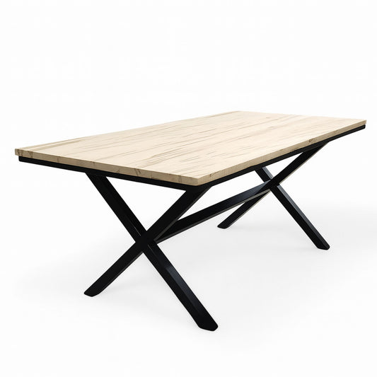 72” Maple Dining Table with X Base - Available Now
