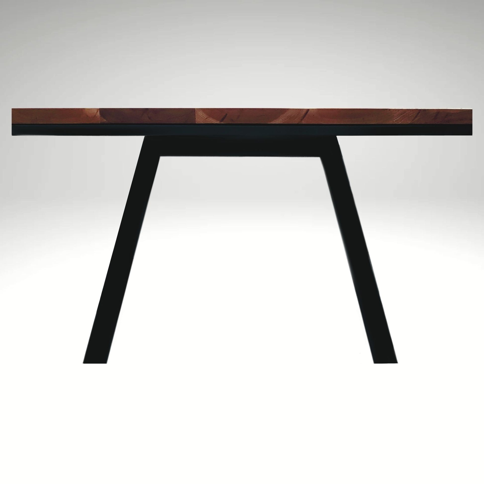 Alabama powder-coated metal base designed for Modern Grain custom hardwood tables. Durable, fully welded, and made for modern spaces.

